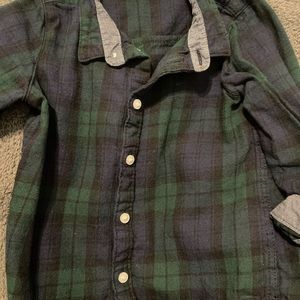 H&M plaid long sleeve shirt